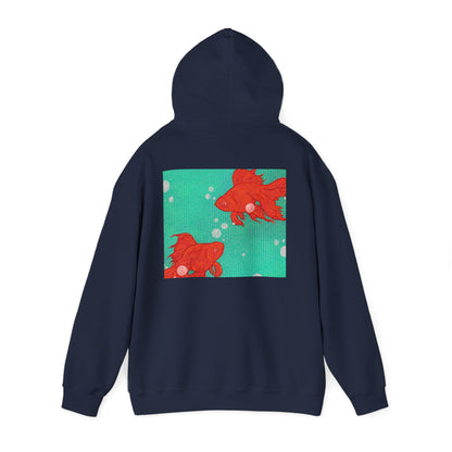 Colorful Goldfish Hoodie, Unisex Sweatshirt, Cozy Everyday Wear, Perfect for Gifts, Fun Fashion for Animal Lovers, Vibrant Pullover