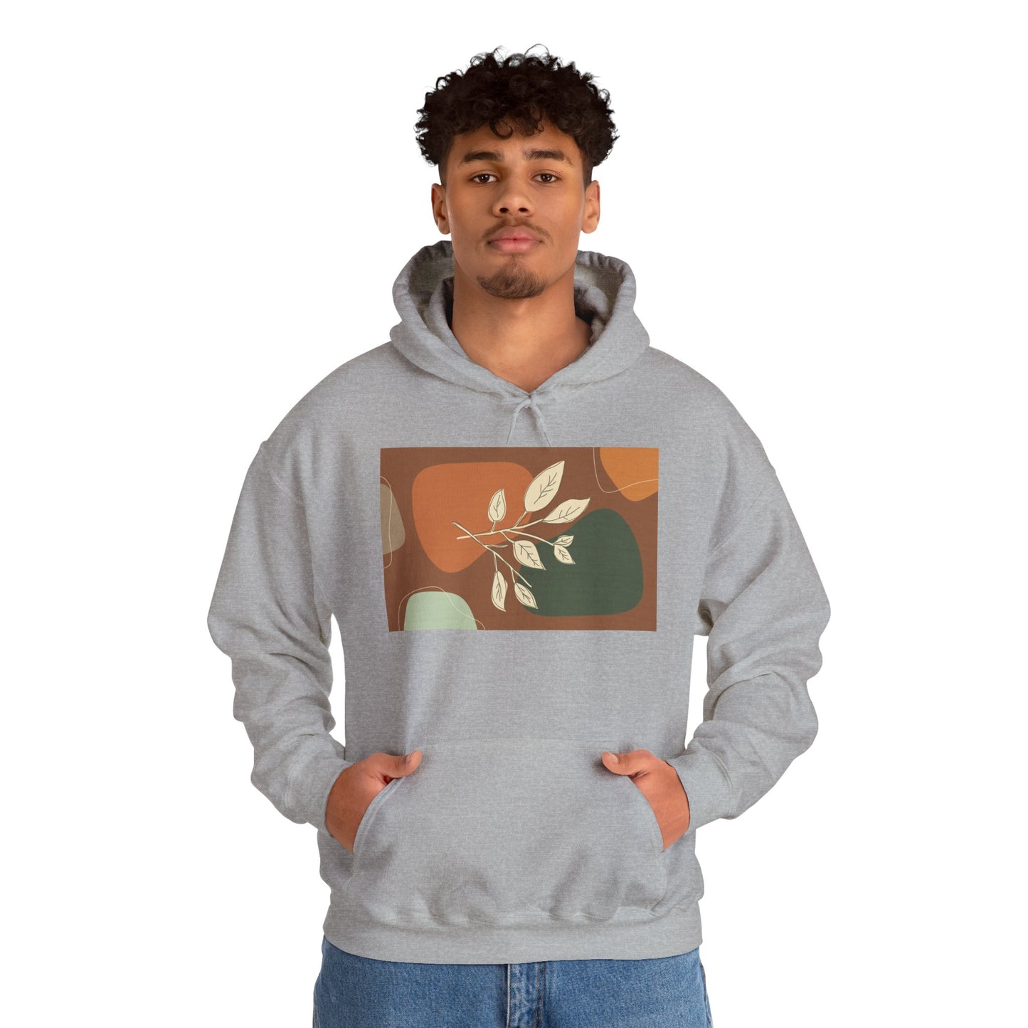Botanical Design Unisex Hoodie, Cozy Sweatshirt for Nature Lovers, Gift for Friends, Autumn Fashion, Comfortable Casual Wear