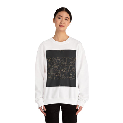 Stylish Unisex Crewneck Sweatshirt - Modern Art Design, Cozy Gift for Him/Her, Perfect for Fall, Casual Wear, Art Lovers, Abstract, Minimalist, Autumn Vibes