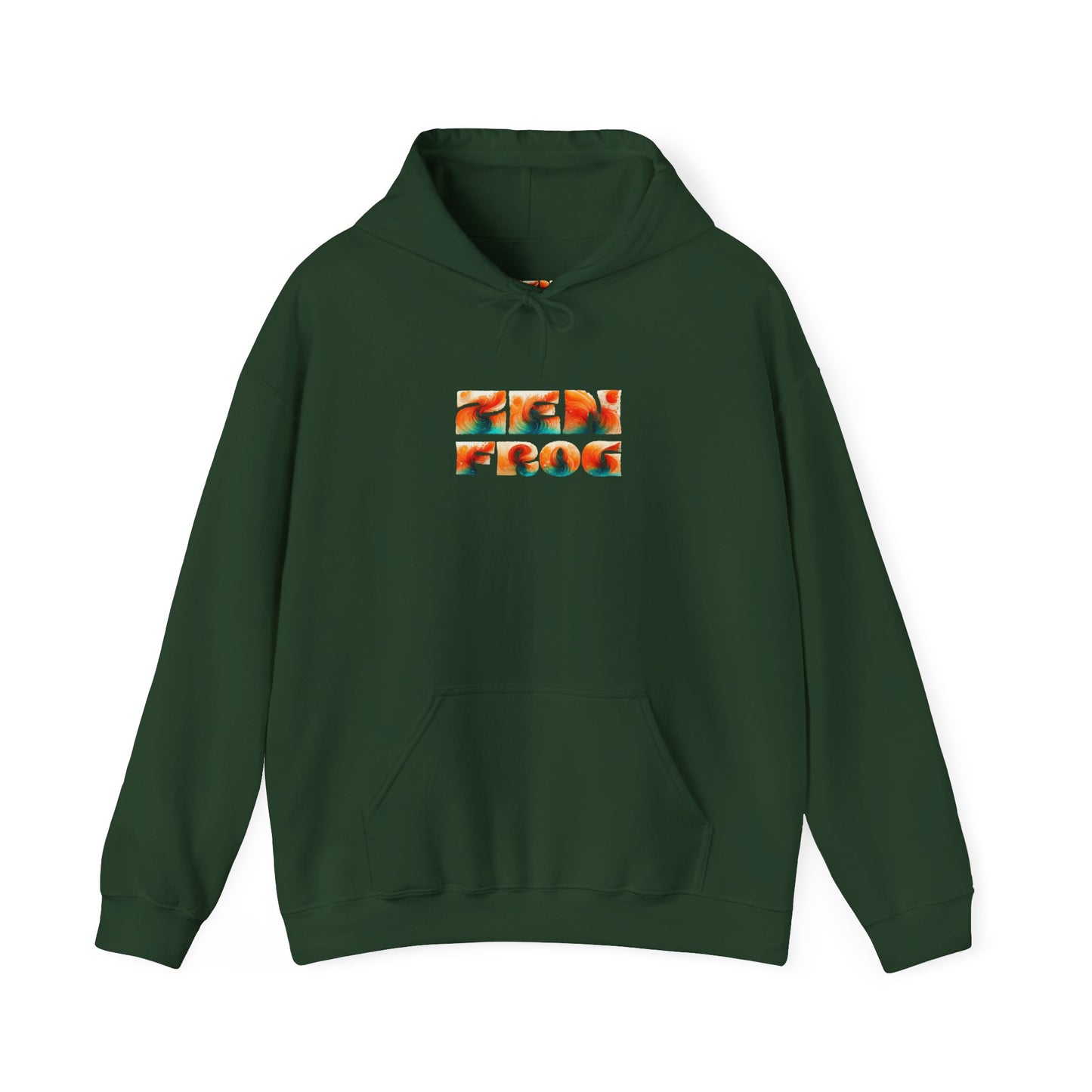 Vibrant Unisex Hoodie with Zen Frog and Snake Design, Cool Gift for Nature Lovers, Casual Wear for All Occasions, Gift for Her, Cool Hoodies