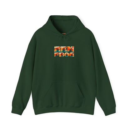 Vibrant Unisex Hoodie with Zen Frog and Snake Design, Cool Gift for Nature Lovers, Casual Wear for All Occasions, Gift for Her, Cool Hoodies