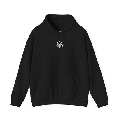 Lotus Flower Unisex Hoodie: Cozy Sweatshirt, Gift for Yoga Lovers, Meditation Apparel, Casual Streetwear, Nature-Inspired Wear, Artsy Collage, Cool Crewnecks