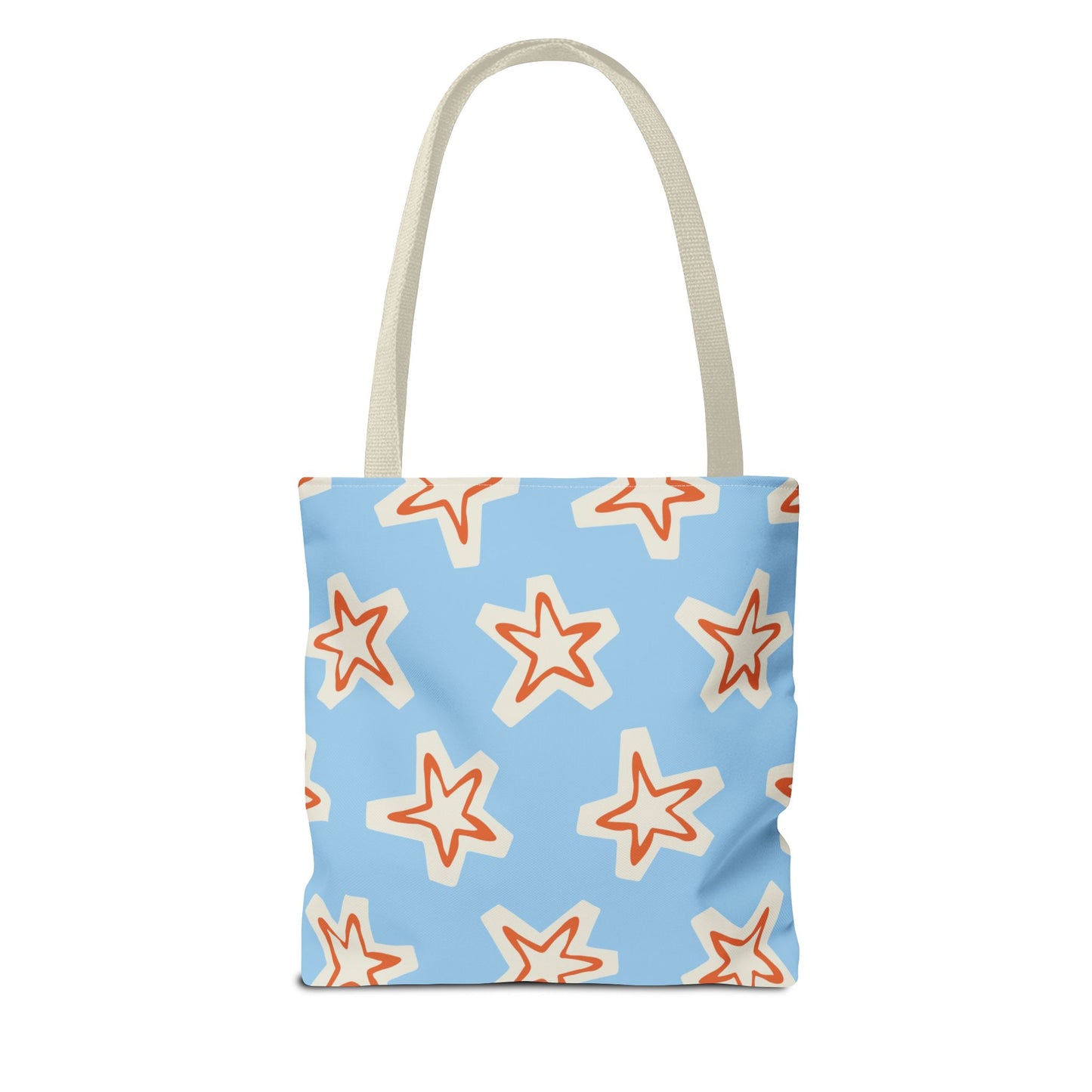 Starry Blue Tote Bag | Stylish Grocery Tote, Eco-Friendly Bag, Beach Bag, Weekend Getaway, Custom Design