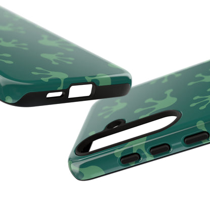 Frog Print Phone Case, Nature Lover Gift, Eco-Friendly Cover, Fun Green Design, Unique Frog Accessories