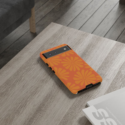 Stylish iPhone Case, Floral Phone Cover, Tough Phone Cases, Green Daisy Design, Unique Gift for Her, Spring Accessories