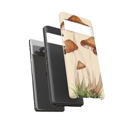 Mushroom Phone Case - Nature Lover, Eco-Friendly Gift, Cute Cell Phone Cover, Aesthetic Tech Accessory, Unique Fall Decor, Artsy Phone Cases, Cute, Gift for Her, Nature-inspired Designs, Durable Cases