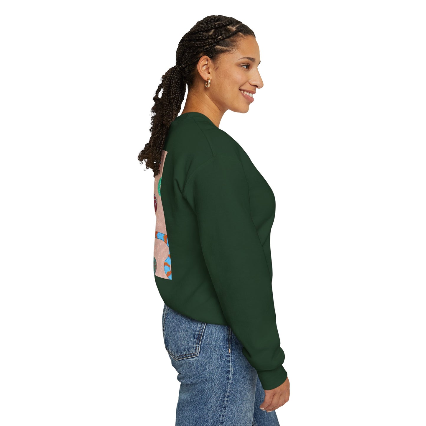 Funky Snake Unisex Crewneck Sweatshirt, Cozy Apparel, Unique Gift, Snake Art, Relaxed Style, Perfect for Casual Outings