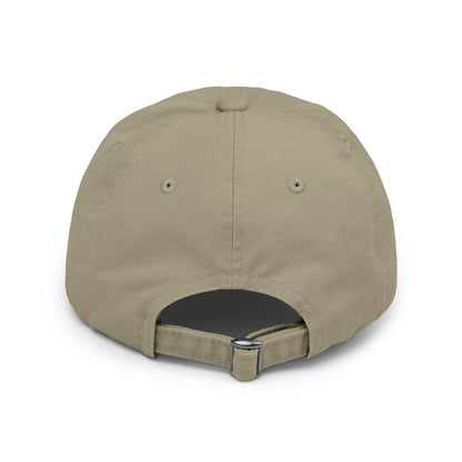 Distressed Cap — “Only a Step” Retro Mountain Sunset Hat