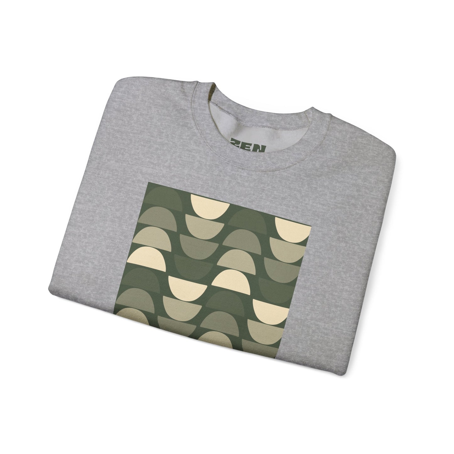 Stylish Geometric Crewneck Sweatshirt for Relaxed Vibes, Cozy Layer, Unisex Fashion Piece, Perfect Gift for Art Lovers, Casual Wear