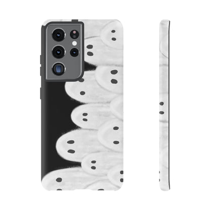 Painted Ghosts Phone Case | Ghostly Tough Phone Case for Spooky Style, Halloween Gift, Phone Cover, Ghost Theme, Unique Accessory, Spooky Season, Viral Painted Ghosts Inspired Design