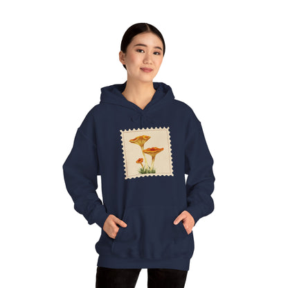 Botanical Print Hoodie, Cozy Sweatshirt, Nature Lover Gift, Comfortable Casual Wear, Fall Fashion, Unisex Hoodie, Comfy Mushroom Hoodie, Nature Vibes, Perfect for Fall