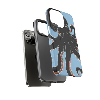 Octopus Tough Phone Case, Sea Creature Design, Ocean Lover Gift, Unique Phone Cover, Underwater Artwork