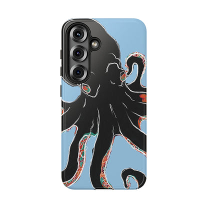 Octopus Tough Phone Case, Sea Creature Design, Ocean Lover Gift, Unique Phone Cover, Underwater Artwork
