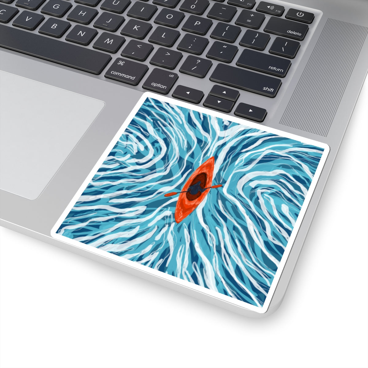 Aquatic Adventure Kiss-Cut Stickers | Kayaking Vibe, Perfect for Water Lovers, Laptop Decor, Travel, and Gift Ideas