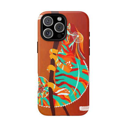 Chameleon Phone Case - Vibrant Artistic Design, Tough Cases for Animal Lovers, Unique Gift, Eco-Friendly Protection