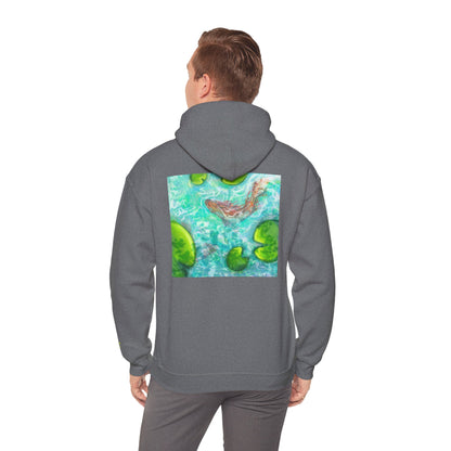 Nature-Inspired Unisex Hooded Sweatshirt, Comfortable Pullover, Casual Clothing, Eco-Friendly Gift, Chill Vibe Hoodie, Relaxing Outfit