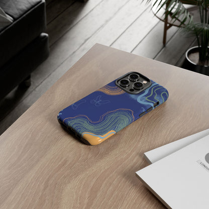 Artistic Phone Case, Abstract Phone Cover, Gift for Her, Modern Design, Boho Phone Case, Unique Phone Accessories