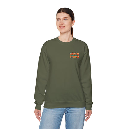 Funky Fish Crewneck Sweatshirt - Zen Frog Cozy & Calm Vibes for All, Perfect Gift for Nature Lovers, Relaxation, and Casual Wear