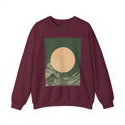 Nature-Inspired Unisex Crewneck Sweatshirt, Cozy Casual Wear, Gift for Outdoor Lovers, Perfect for Fall and Winter