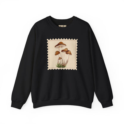 Mushroom Vibes Unisex Crewneck Sweatshirt - Cozy Fashion, Nature Lover Gift, Fall Outfit, Eco-Friendly Style, Perfect for Autumn, Artsy Sweatshirts, Premium, Nature-inspired Crewnecks