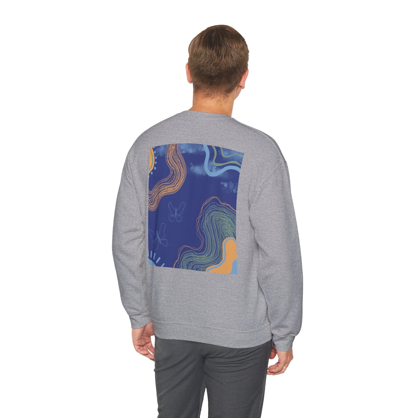 Vibrant Unisex Crewneck Sweatshirt, Cozy Sweatshirt for All Seasons, Casual Wear, Art-Inspired Gift, Spring Fashion, Unisex Apparel