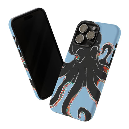 Octopus Tough Phone Case, Sea Creature Design, Ocean Lover Gift, Unique Phone Cover, Underwater Artwork