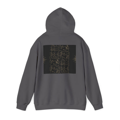 Lotus Design Hooded Sweatshirt, Unisex Hoodie, Cozy Fashion, Yoga Gift, Spiritual Apparel, Meditation Wear, Gift for Him, Gift for Her, Fall Crewneck, Autumn Vibes