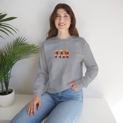 Zen Frog Crewneck Sweatshirt | Cozy Unisex Pullover for Relaxation, Ideal Gift for Nature Lovers, Perfect for Lounging and Casual Outings, Moon, Gift for Him, Gift for Her