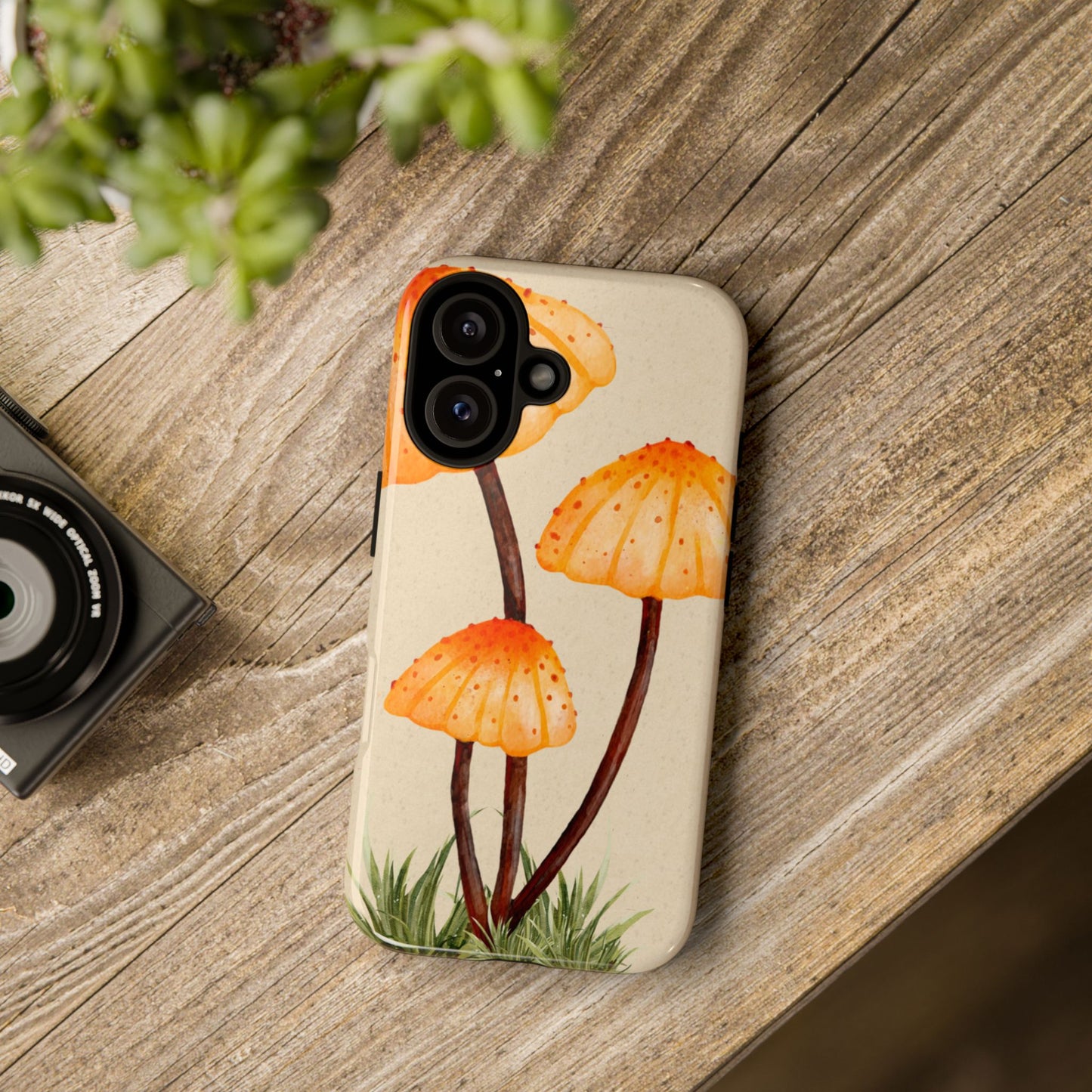Mushroom Phone Case, Tough Cases for Nature Lovers, Unique Phone Covers, Gifts for Eco Enthusiasts, Fun Protective Cases
