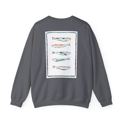 Funky Fish Crewneck Sweatshirt - Zen Frog Cozy & Calm Vibes for All, Perfect Gift for Nature Lovers, Relaxation, and Casual Wear