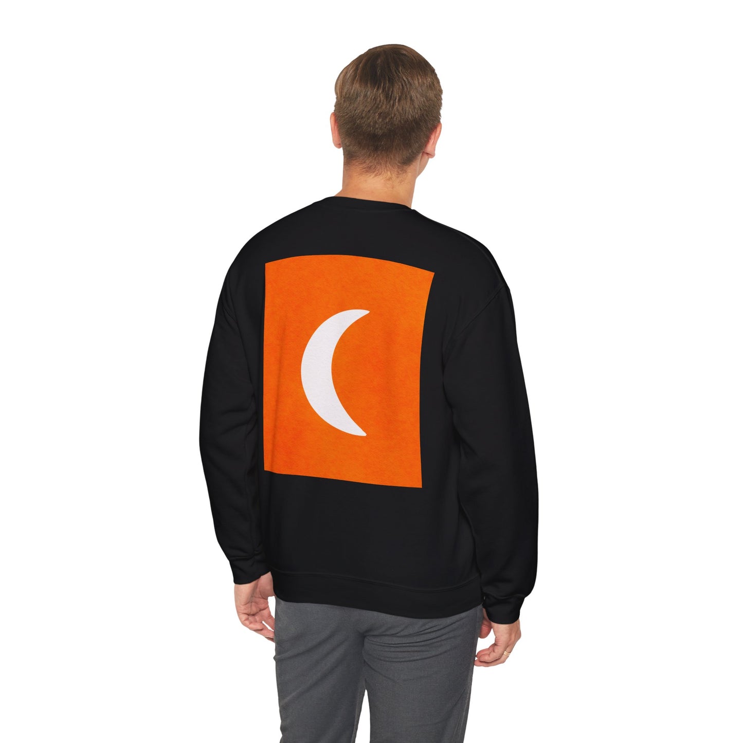 Zen Frog Crewneck Sweatshirt, Cozy Unisex Sweatshirt, Relaxed Fit Fashion, Perfect Gift for Friends, Everyday Style, Casual Wear, Simple Moon Design, Gift for Him, Gift for Her