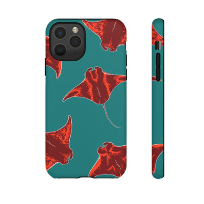 Manta Ray Phone Case, Tropical Phone Cover, Ocean Vibe Accessories, Summer Gift Idea, Marine Animal Merchandise