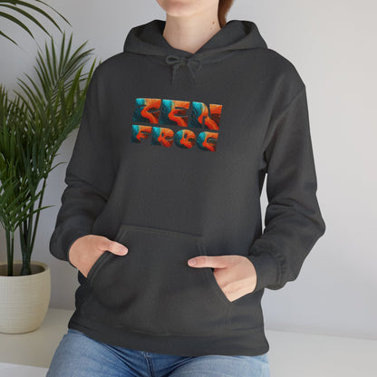 Zen Frog & Moon Unisex Hoodie, Cozy Sweatshirt for Relaxation, Gifts for Nature Lovers, Festival Wear, Everyday Comfort