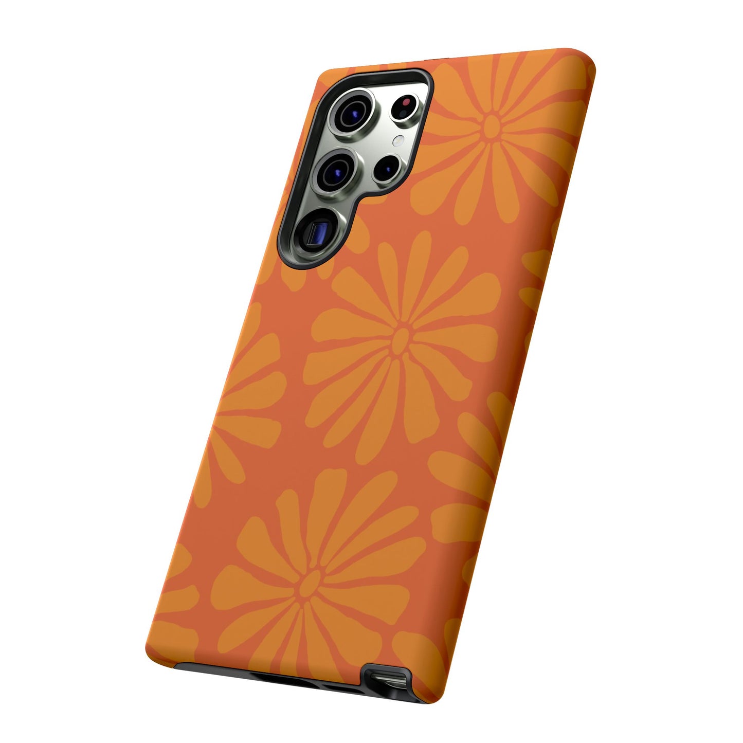 Stylish iPhone Case, Floral Phone Cover, Tough Phone Cases, Green Daisy Design, Unique Gift for Her, Spring Accessories