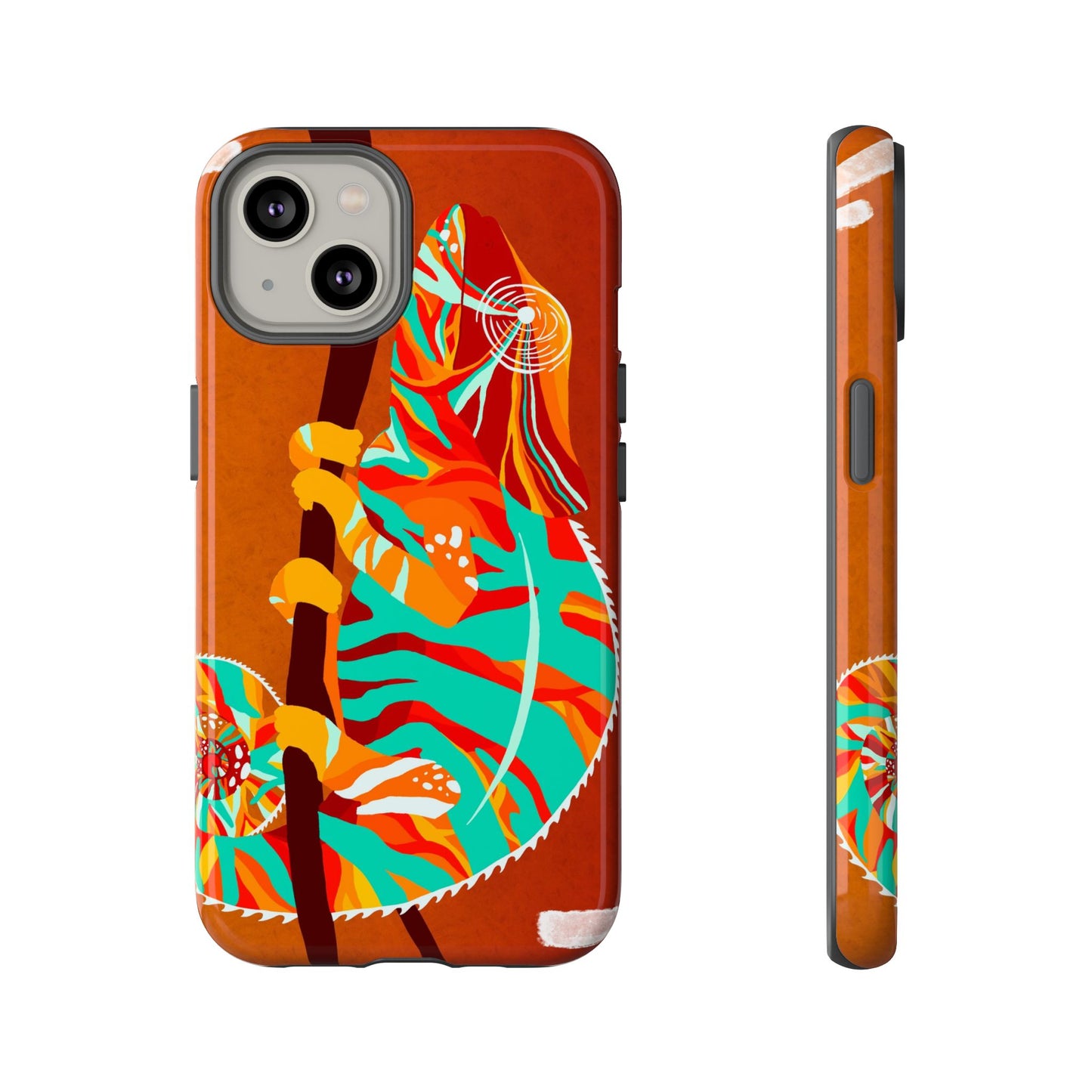 Chameleon Phone Case - Vibrant Artistic Design, Tough Cases for Animal Lovers, Unique Gift, Eco-Friendly Protection