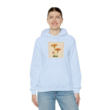 Botanical Print Hoodie, Cozy Sweatshirt, Nature Lover Gift, Comfortable Casual Wear, Fall Fashion, Unisex Hoodie, Comfy Mushroom Hoodie, Nature Vibes, Perfect for Fall