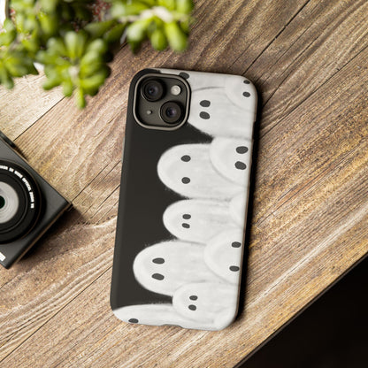 Painted Ghosts Phone Case | Ghostly Tough Phone Case for Spooky Style, Halloween Gift, Phone Cover, Ghost Theme, Unique Accessory, Spooky Season, Viral Painted Ghosts Inspired Design