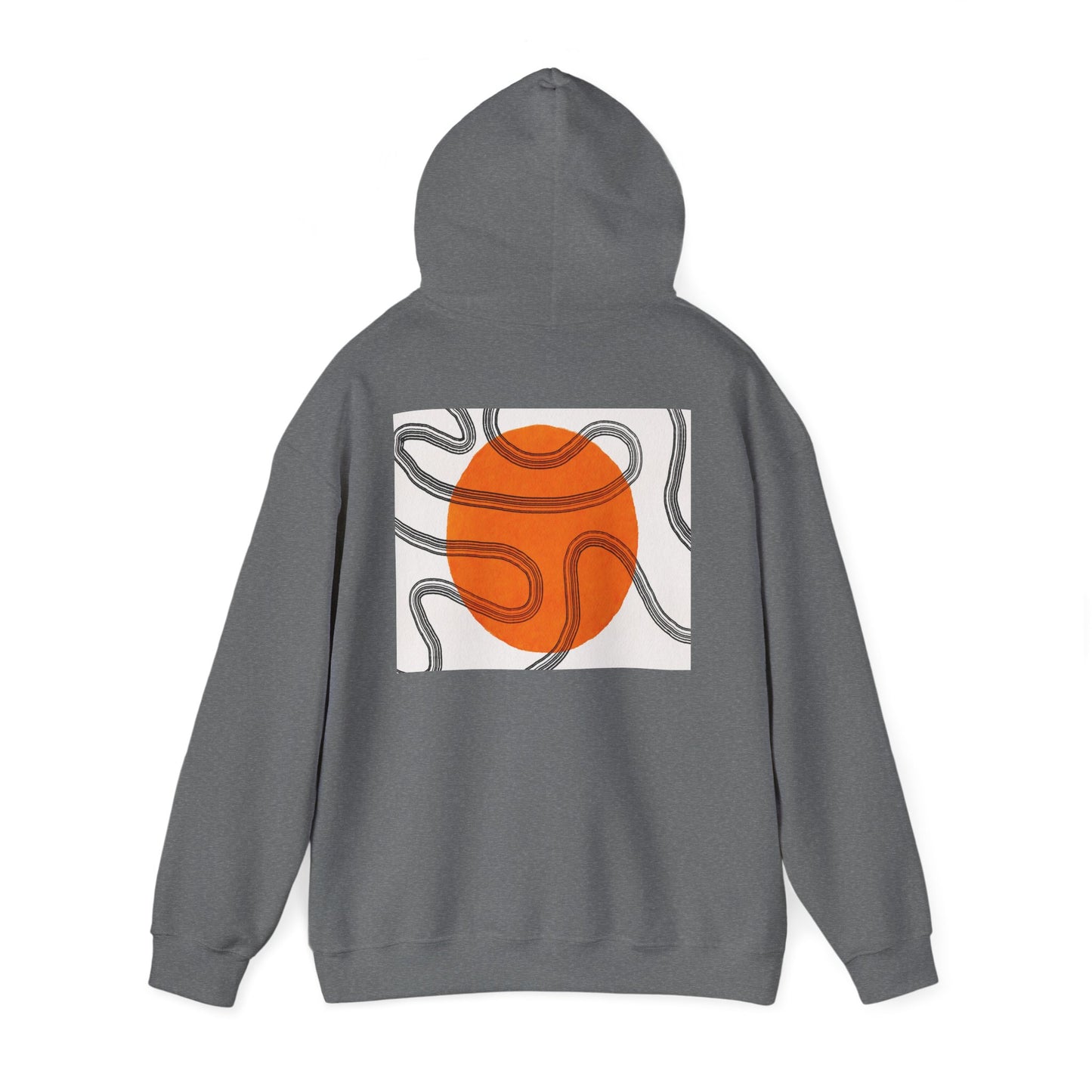Lotus & Sun Graphic Hoodie - Cozy Unisex Sweatshirt, Trendy Casual Wear, Yoga Gift, Inspirational Apparel, Relaxed Style