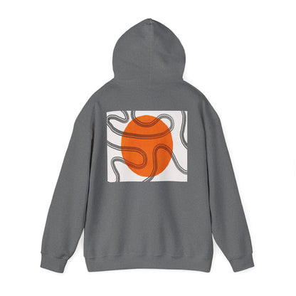 Lotus & Sun Graphic Hoodie - Cozy Unisex Sweatshirt, Trendy Casual Wear, Yoga Gift, Inspirational Apparel, Relaxed Style