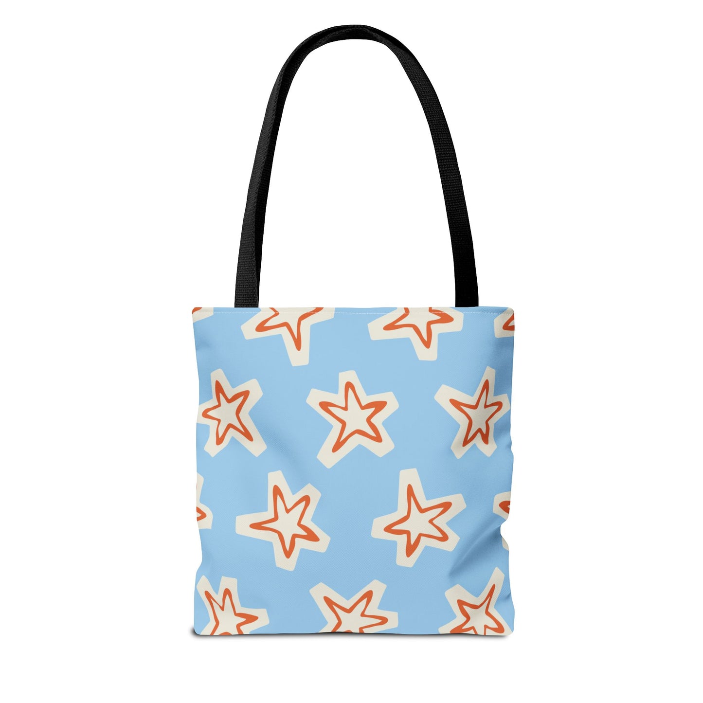 Starry Blue Tote Bag | Stylish Grocery Tote, Eco-Friendly Bag, Beach Bag, Weekend Getaway, Custom Design