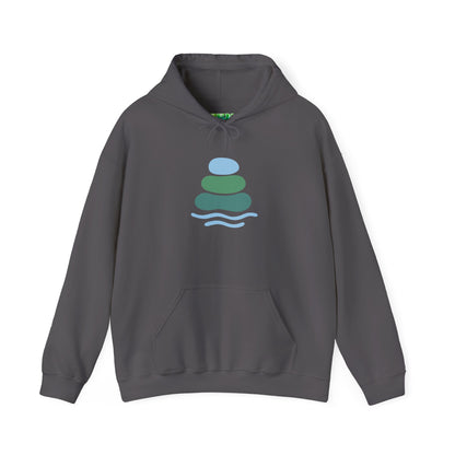 Zen-Inspired Unisex Hooded Sweatshirt, Relaxing Sweatshirt, Comfortable Hoodie, Gift for Meditation Lovers, Cozy Outerwear for All Occasions