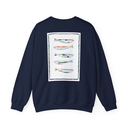 Funky Fish Crewneck Sweatshirt - Zen Frog Cozy & Calm Vibes for All, Perfect Gift for Nature Lovers, Relaxation, and Casual Wear