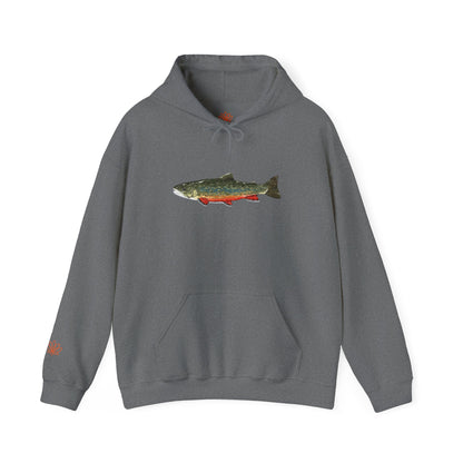 Trout Design Heavy Blend Hoodie, Fishing Gift, Outdoor Apparel, Comfortable Sweatshirt, Unisex Hoodie, Casual Fishing Wear