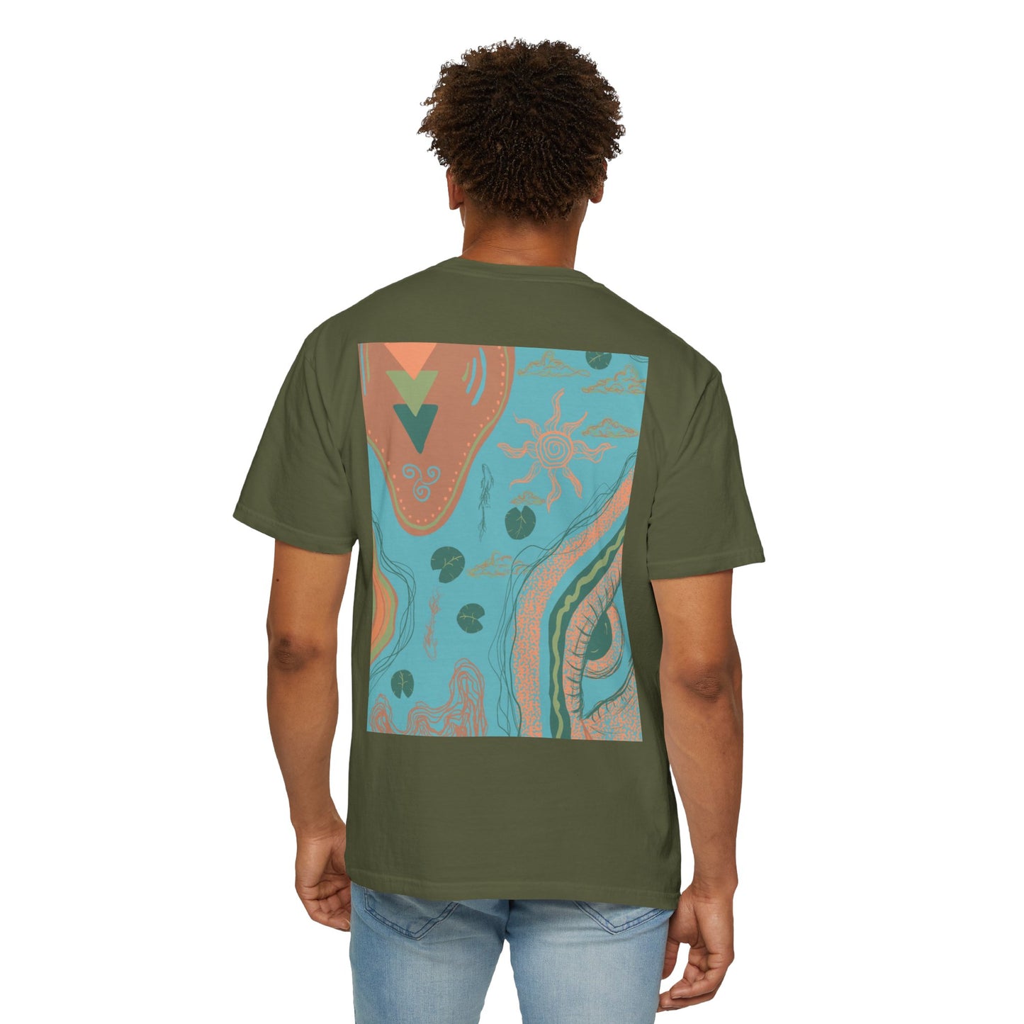 Vibrant Unisex Graphic T-shirt, Bohemian Tee, Casual Wear, Gift for Friends, Festival Apparel, Summer Style, Unique Design