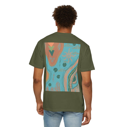 Vibrant Unisex Graphic T-shirt, Bohemian Tee, Casual Wear, Gift for Friends, Festival Apparel, Summer Style, Unique Design