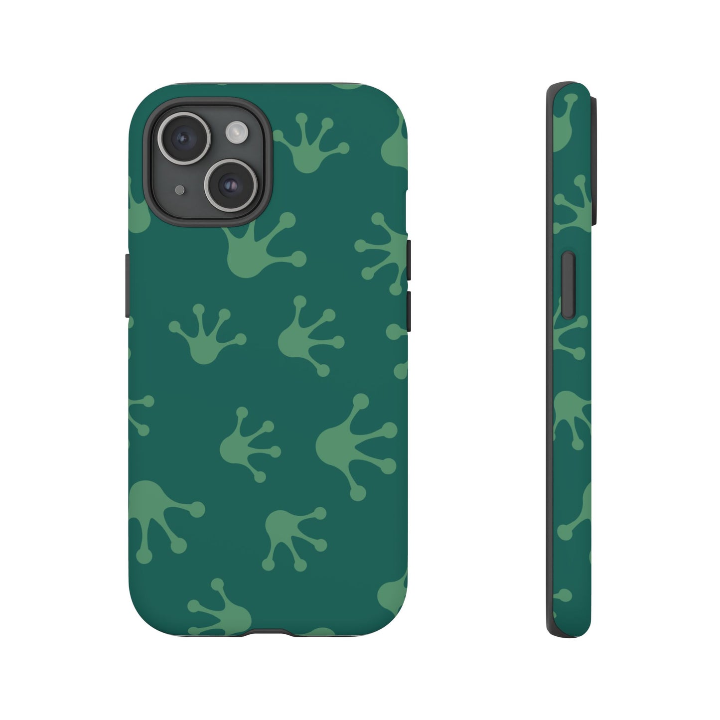 Frog Print Phone Case, Nature Lover Gift, Eco-Friendly Cover, Fun Green Design, Unique Frog Accessories