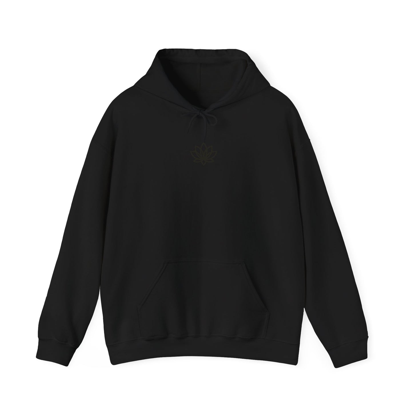 Lotus & Sun Graphic Hoodie - Cozy Unisex Sweatshirt, Trendy Casual Wear, Yoga Gift, Inspirational Apparel, Relaxed Style