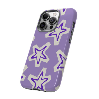 Starry Pattern Phone Case, Cute Star Design, Tough Phone Cover, Gifts for Her, Stylish Phone Accessory