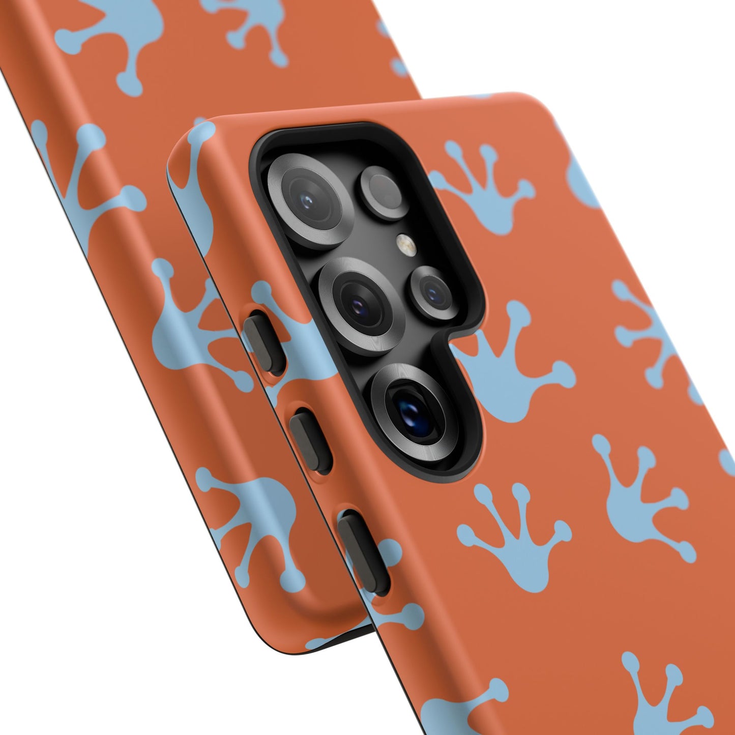 Frog Print Phone Case - Tough Cases, Orange Frog Design, Unique Gift, Fun Accessories, Vibrant Phone Cases, Cool Cases