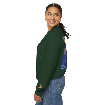 Vibrant Unisex Crewneck Sweatshirt, Cozy Sweatshirt for All Seasons, Casual Wear, Art-Inspired Gift, Spring Fashion, Unisex Apparel